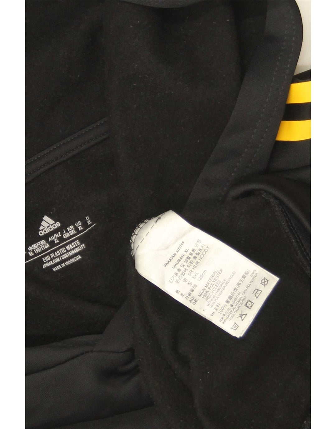 Adidas Herren Graphic Hoodie Pullover XL Schwarz Polyester