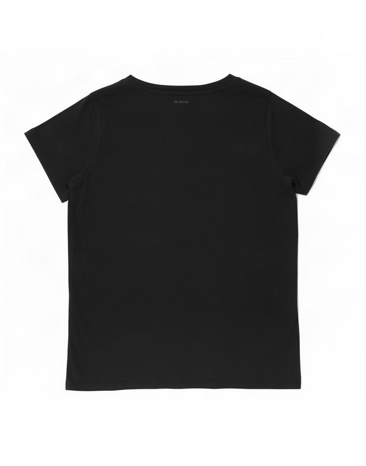 Levi's Damen T-Shirt Top UK 14 Mittelschwarze Baumwolle