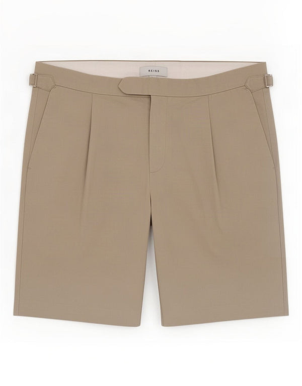 Reiss Herren-Chinoshorts, Größe L, W34, Beige, Baumwolle