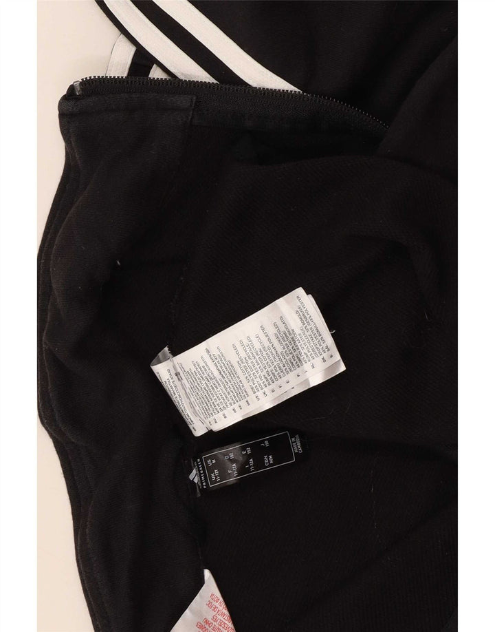 Adidas Jungen Trainingsanzug Top Jacke 11-12 Jahre Schwarzes Polyester