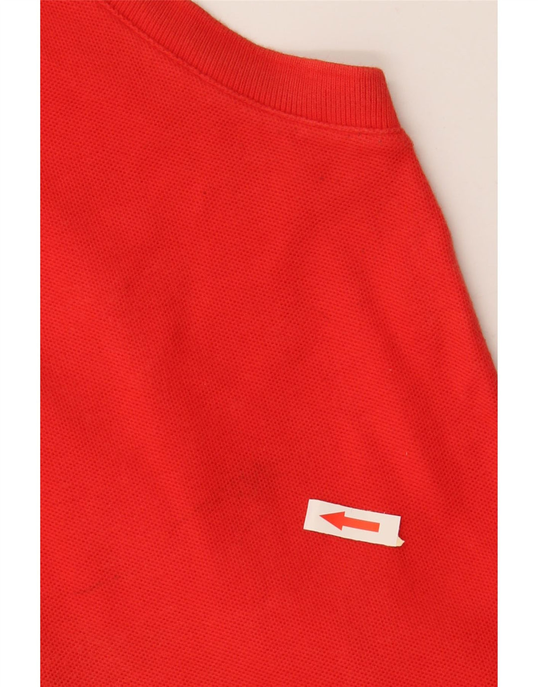 FILA Damen Ärmelloses Poloshirt IT 46 Große rote Baumwolle
