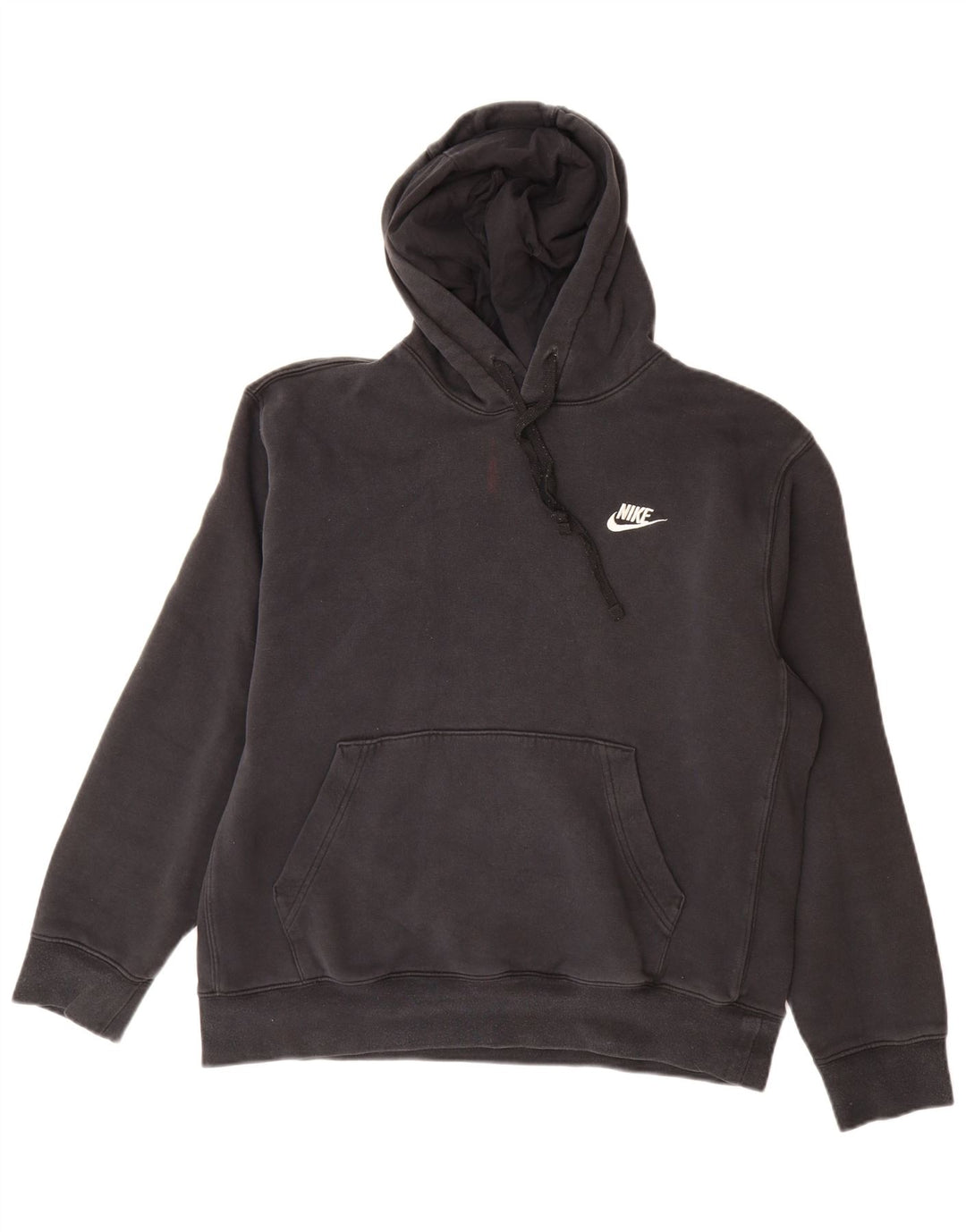 Nike Herren-Hoodie-Pullover aus mittelschwarzer Baumwolle