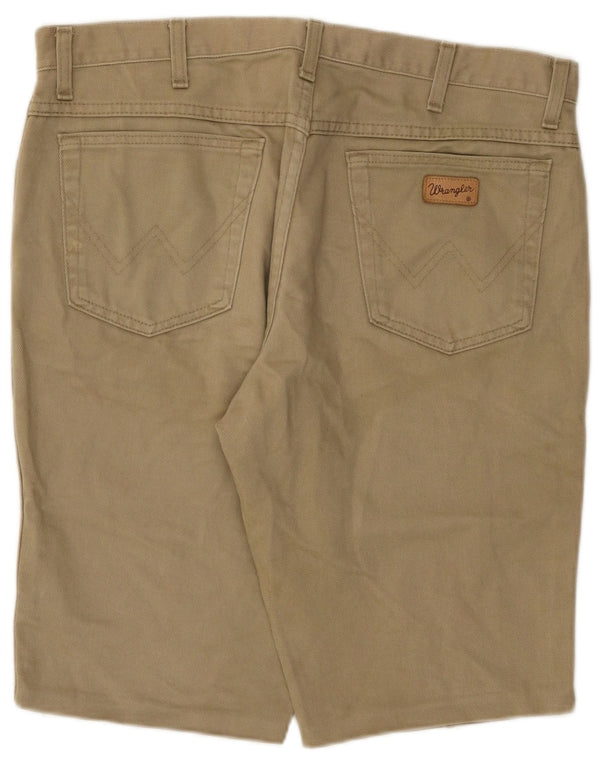 Wrangler Herren Texas Denim Shorts W36 Large Beige Baumwolle