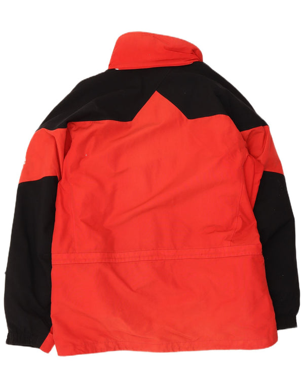 Columbia Herren-Skijacke mit Grafik, UK 40, großes rotes Farbblock-Polyester
