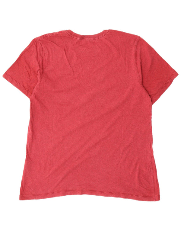 Nike Herren T-Shirt Top Große rote Baumwolle
