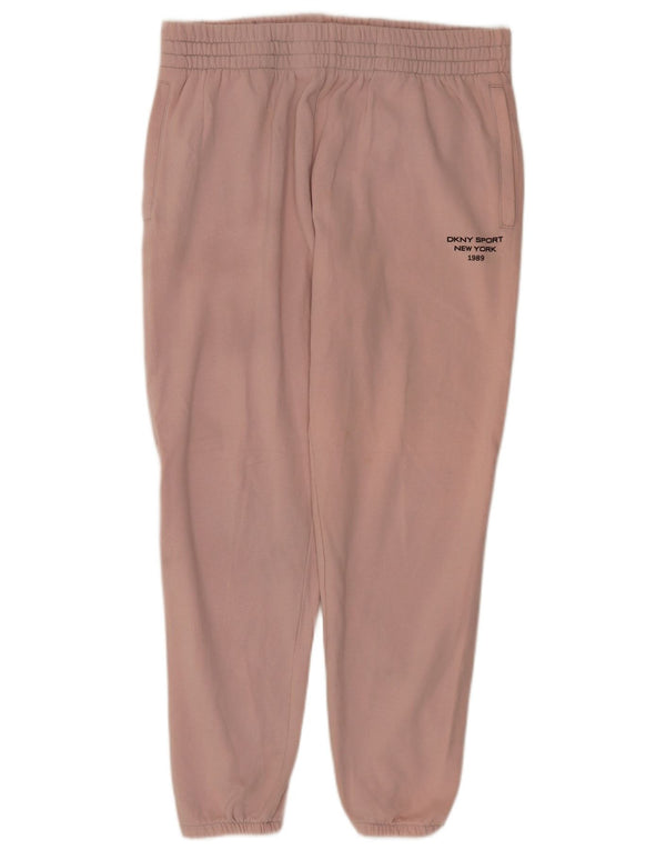 Dkny Damen Trainingshose Jogger UK 18 XL Rosa Baumwolle