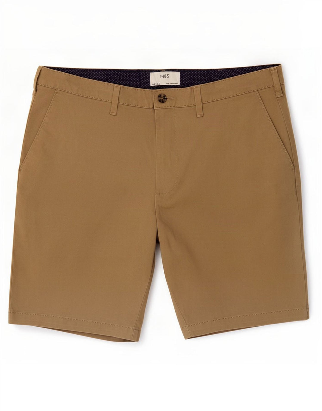 Marks & Spencer Herren-Chinoshorts, Größe L, W36, Beige