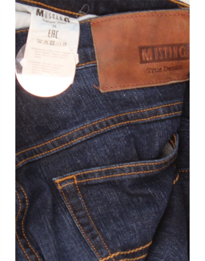 Mustang Herren-Jeansshorts, W35, groß, marineblau, Baumwolle