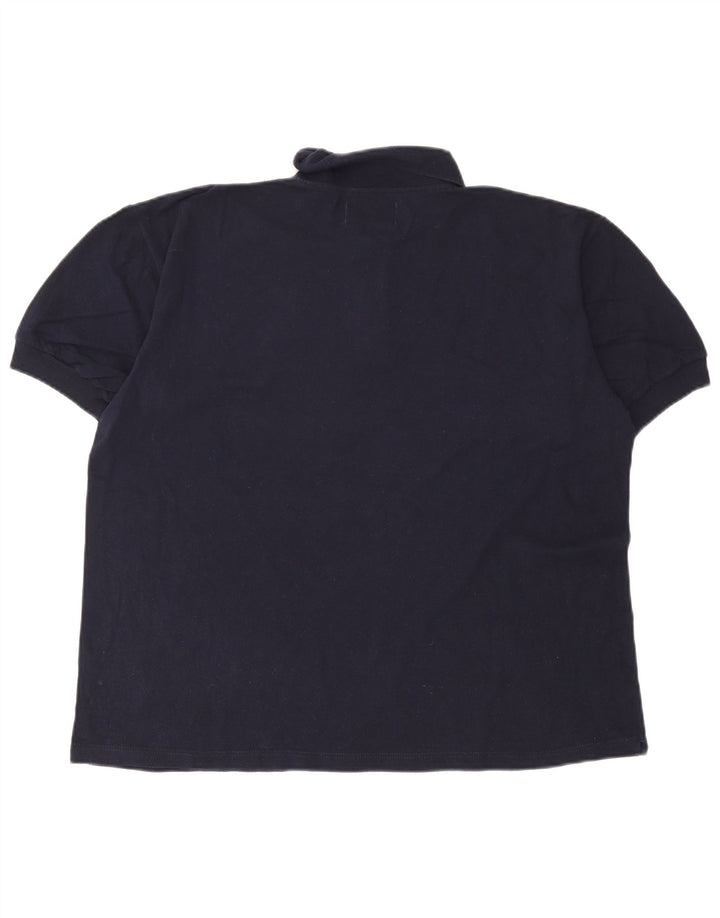Dack's Herren-Poloshirt XL aus marineblauer Baumwolle