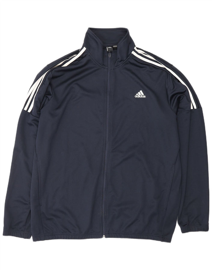 ADIDAS Herren Trainingsanzug Top Jacke 2XL Marineblau Polyester