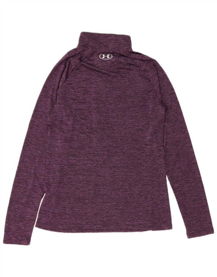 Under Armour Damen Heat Gear Pullover-Trainingsanzugoberteil, UK 12, Mittelviolett