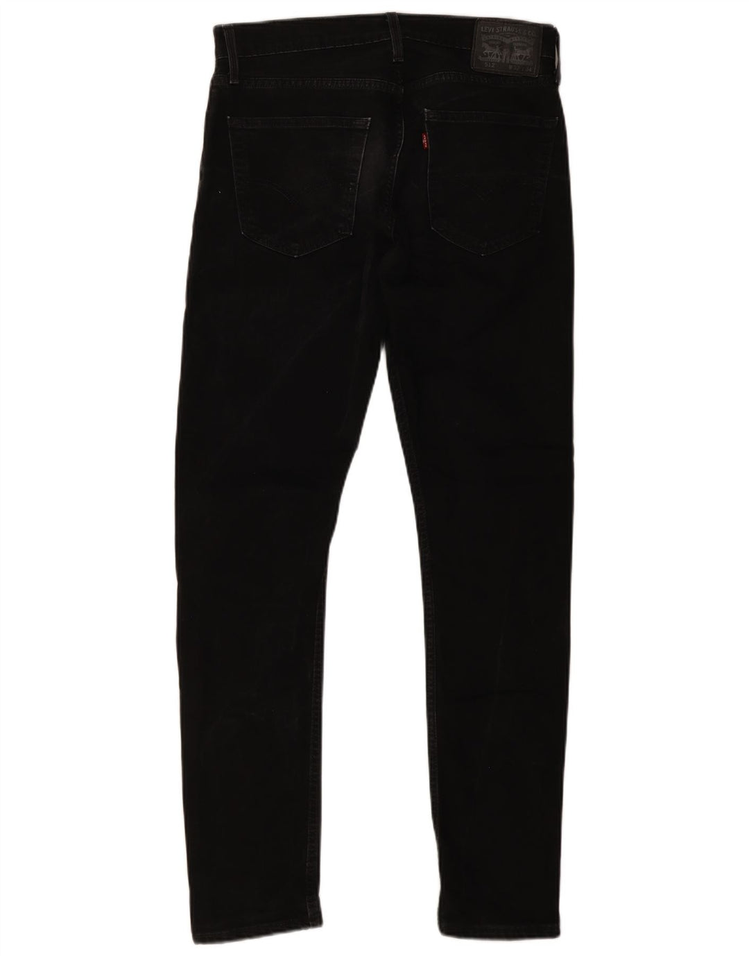 Levi's Herren 512 Slim Tapered Jeans W32 L34 Schwarze Baumwolle