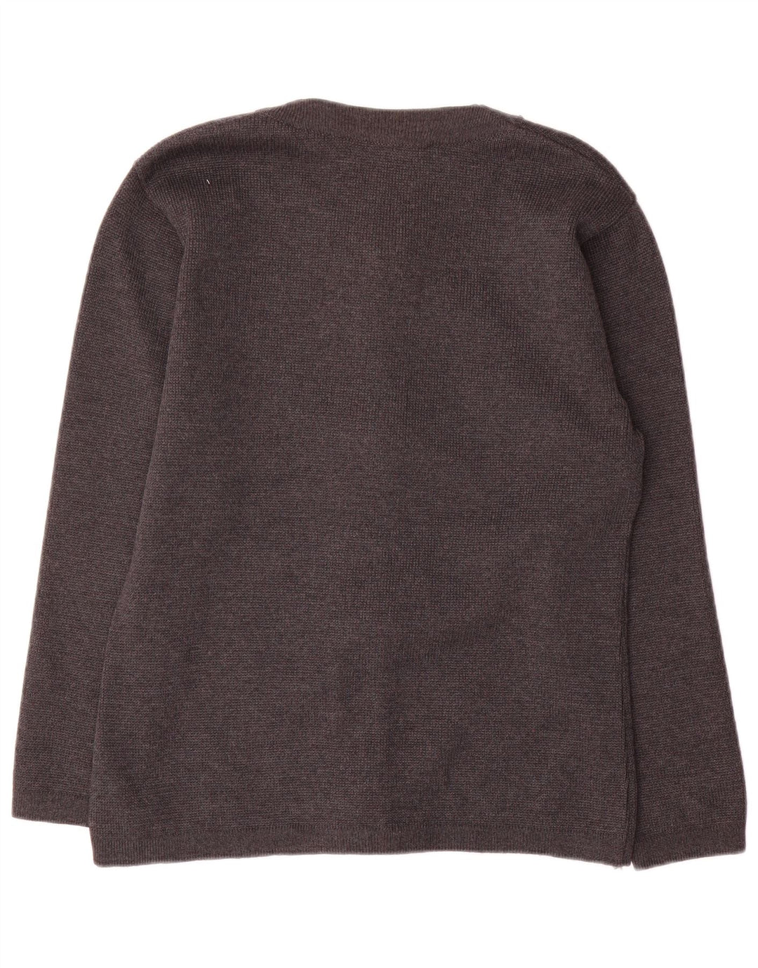 Vintage Damen Oversized Cardigan Pullover UK 10 Kleine graue Wolle