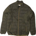 JACK & JONES Mens Padded Jacket UK 42 XL Khaki Vintage Jack & Jones and Second-Hand Jack & Jones from Messina Hembry 