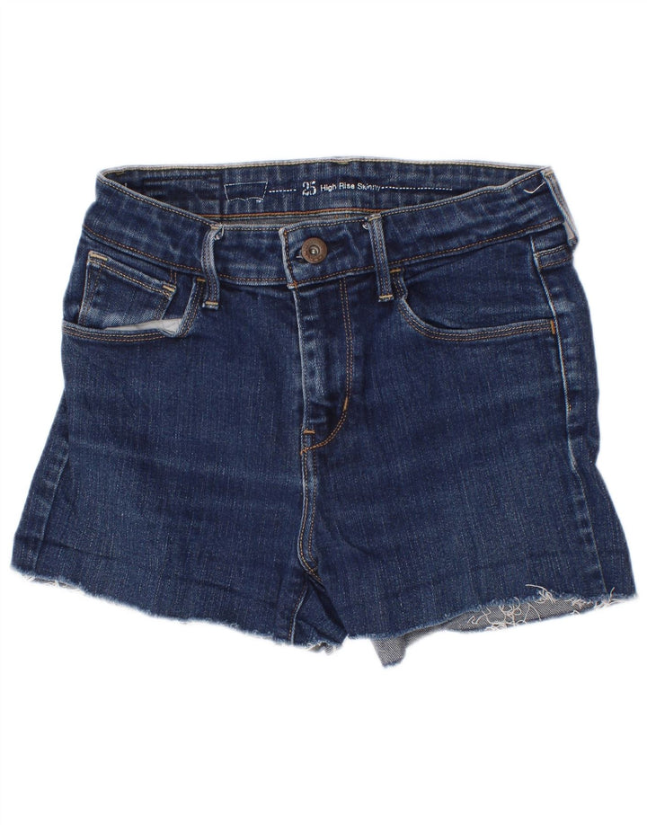 Levi's Damen Jeansshorts W25 XS Blaue Baumwolle