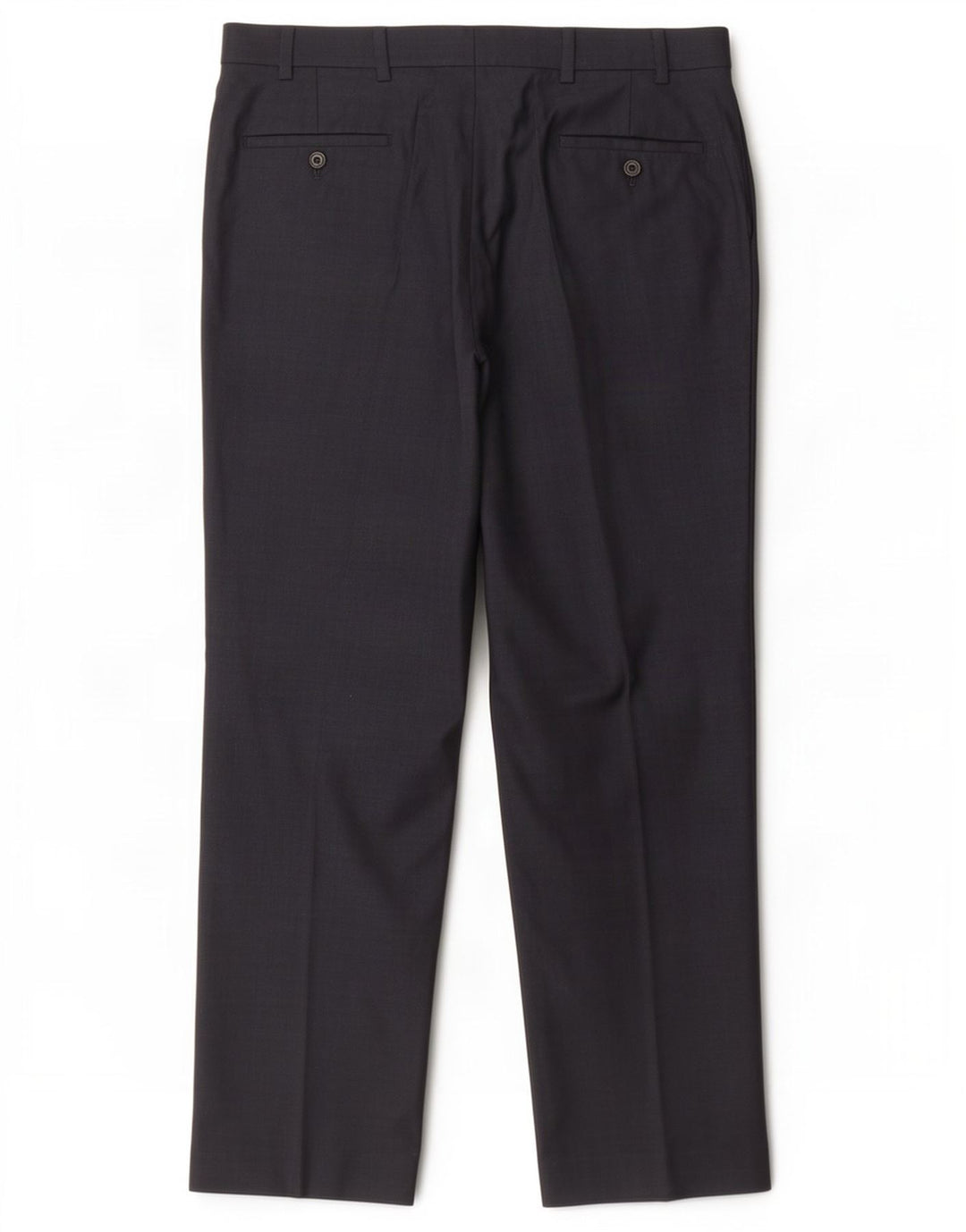 Gerade Herren-Anzughose von Marks & Spencer, W38, L31, marineblaue Wolle