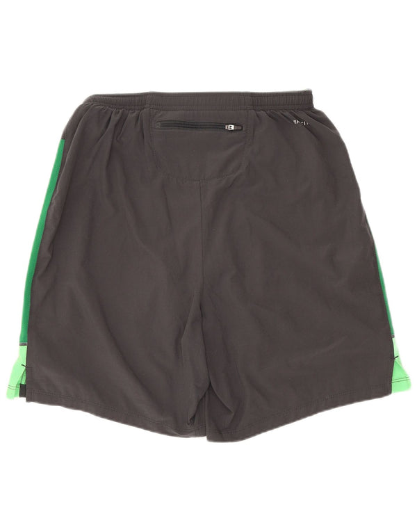 Nike Herren-Sportshorts „Regulär“, Größe S, Grau, Farbblock-Polyester, Sport