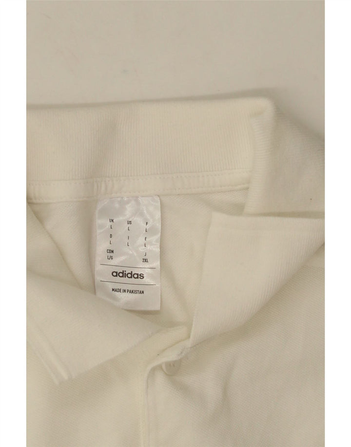Adidas Herren Poloshirt Large Weiß