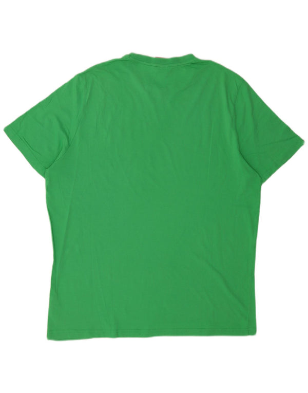 Puma Herren T-Shirt Top 2XL Grüne Baumwolle