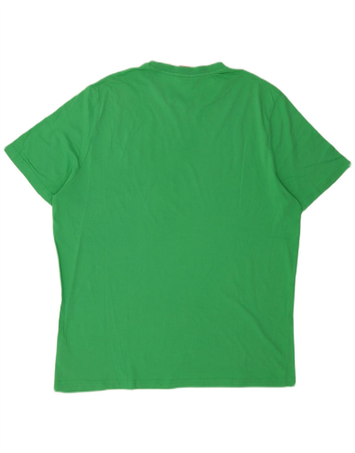 Puma Herren T-Shirt Top 2XL Grüne Baumwolle