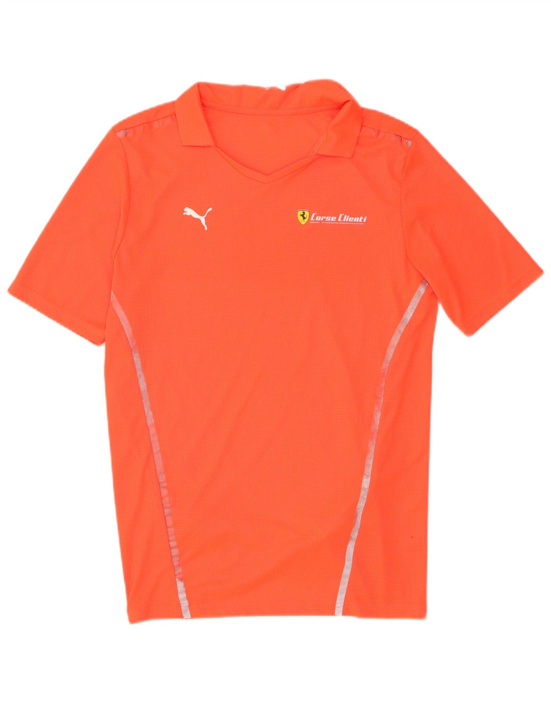 Puma Herren Poloshirt Small Orange Polyester