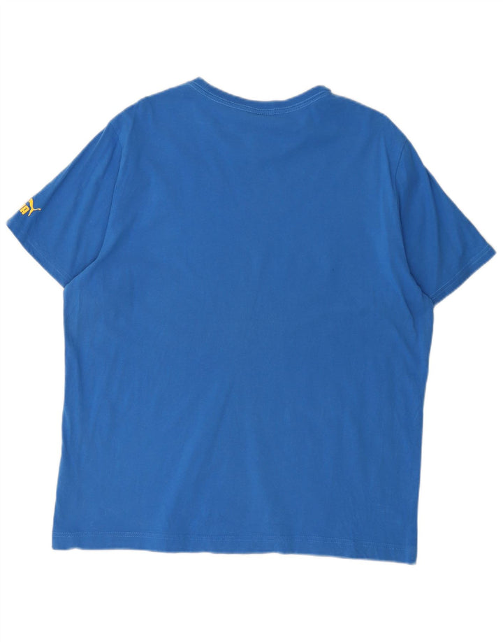 PUMA Herren Grafik T-Shirt Top XL Blau