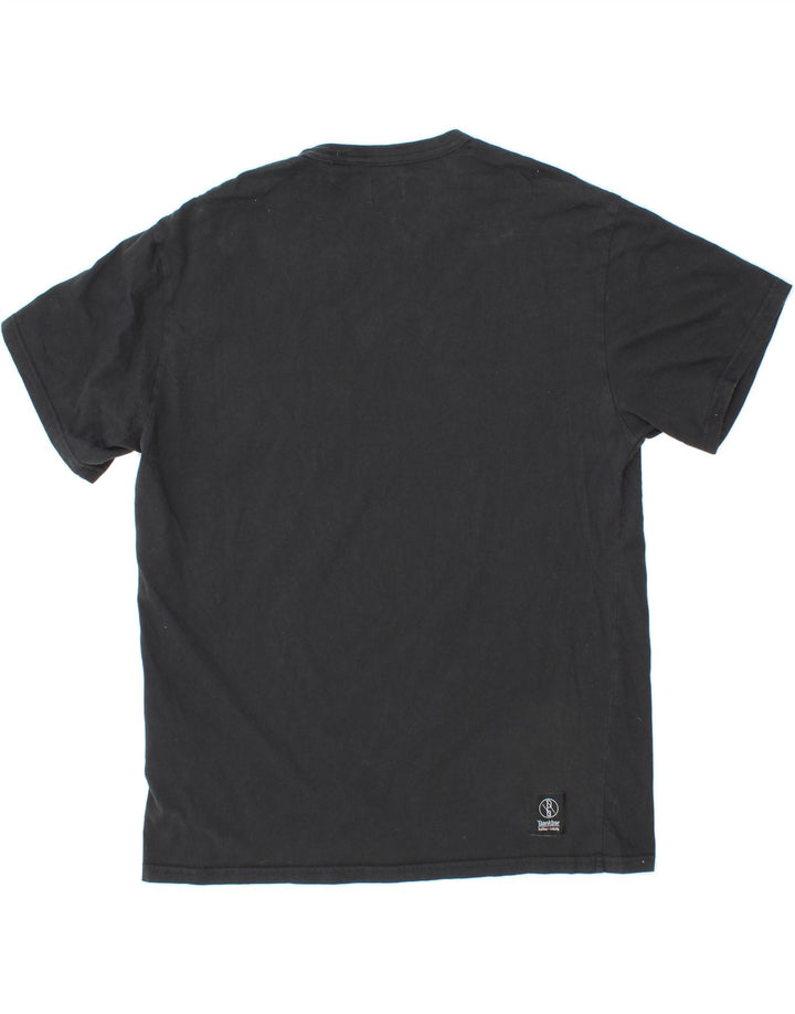 LEVI'S Mens Graphic T-Shirt Top Medium Black Cotton Vintage Levi's and Second-Hand Levi's from Messina Hembry 