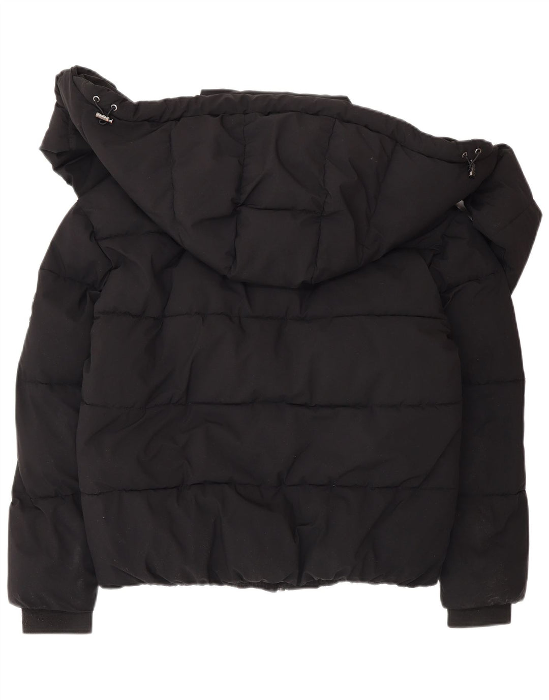 Dkny Damen Kapuzenjacke, wattiert, UK 6, XS, Schwarz, Polyester, Winter