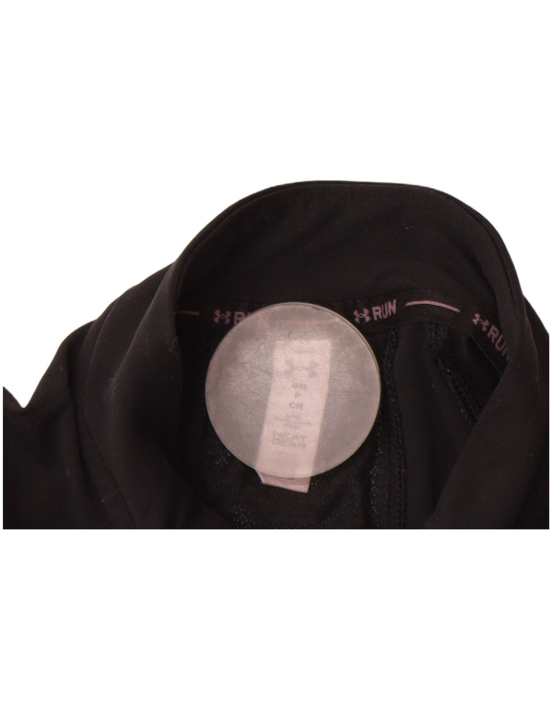 Under Armour Damen Heat Gear Top Langarm UK 10 Small Schwarzes Elastomer