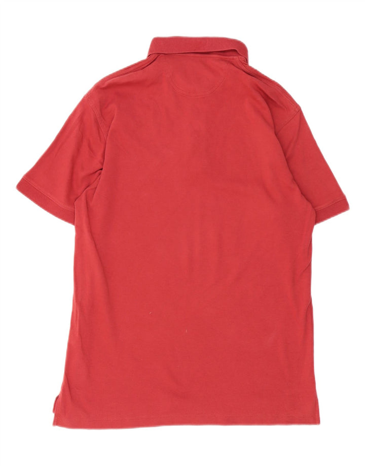 Eddie Bauer Herren-Poloshirt aus mittelroter Baumwolle