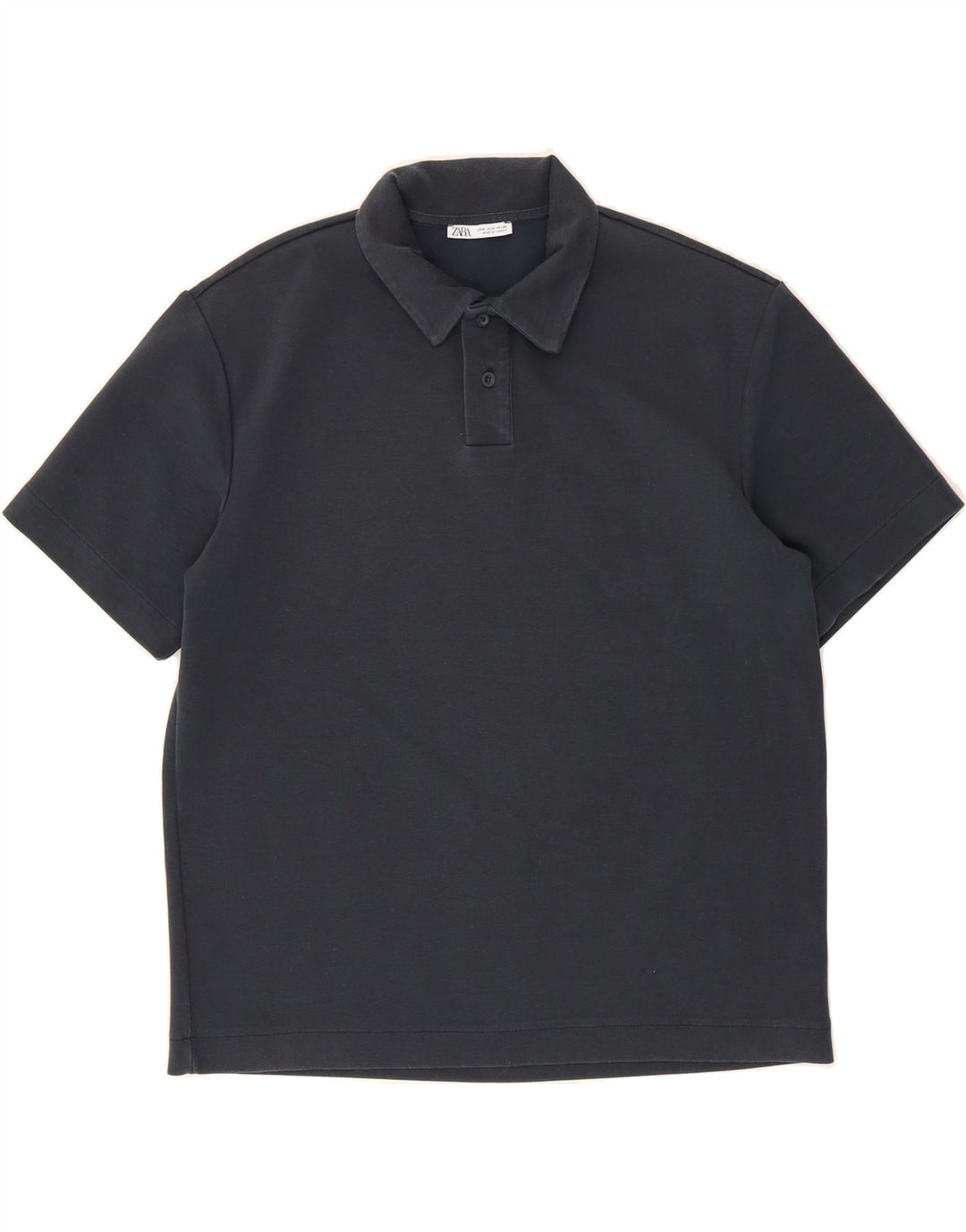 ZARA Mens Polo Shirt Medium Grey Vintage Zara and Second-Hand Zara from Messina Hembry 