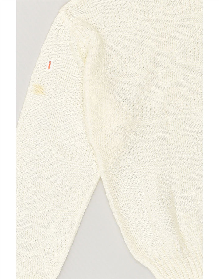 VINTAGE Womens Crew Neck Jumper Sweater UK 16 Large Off White | Vintage Vintage | Thrift | Second-Hand Vintage | Used Clothing | Messina Hembry 