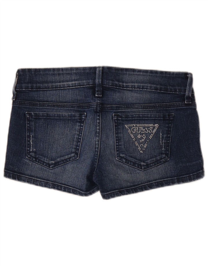 Guess Damen Jeansshorts W29 mittelblaue Baumwolle