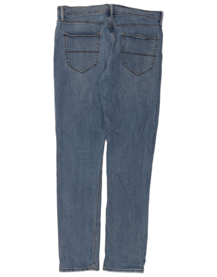 Marks & Spencer Herren Slim Jeans W34 L33 Blaue Baumwolle