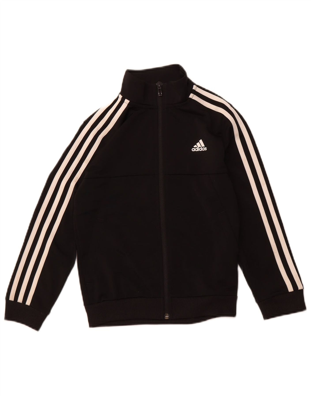 ADIDAS Aeroready-Trainingsanzug für Jungen, Top-Jacke, 7–8 Jahre, schwarzes Polyester