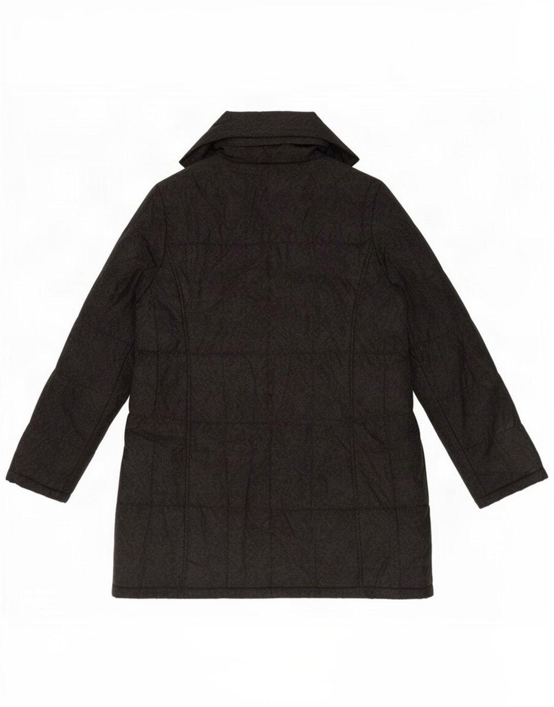 Marks & Spencer Damen Wattierter Mantel UK 14 Mittelgraues Polyester
