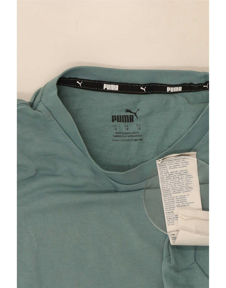 Puma Herren T-Shirt Top XS Grüne Baumwolle
