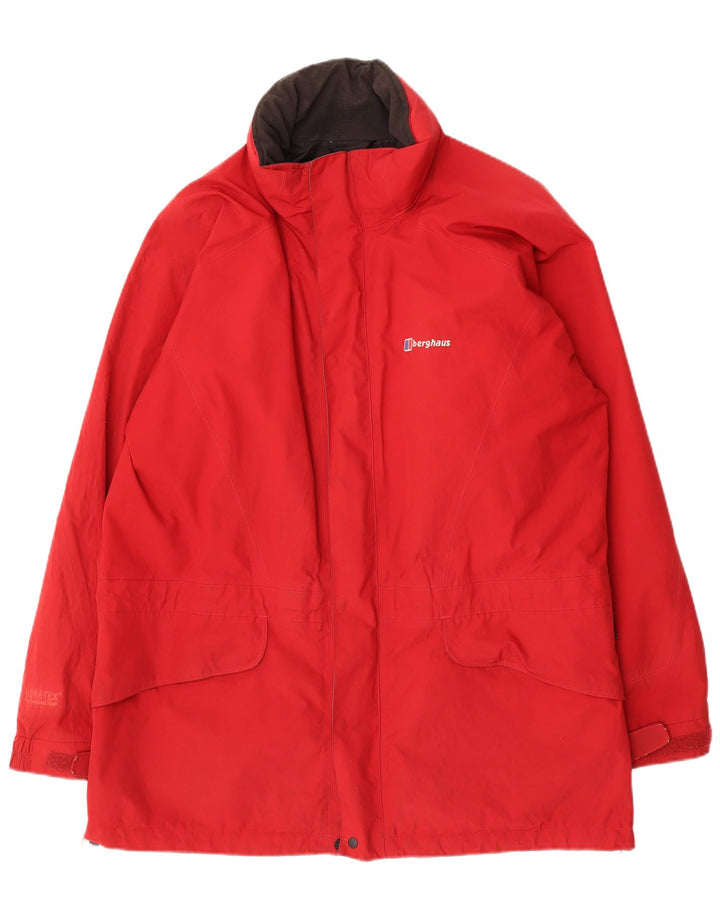 Berghaus Herren Regenmantel UK 42 XL Rotes Nylon