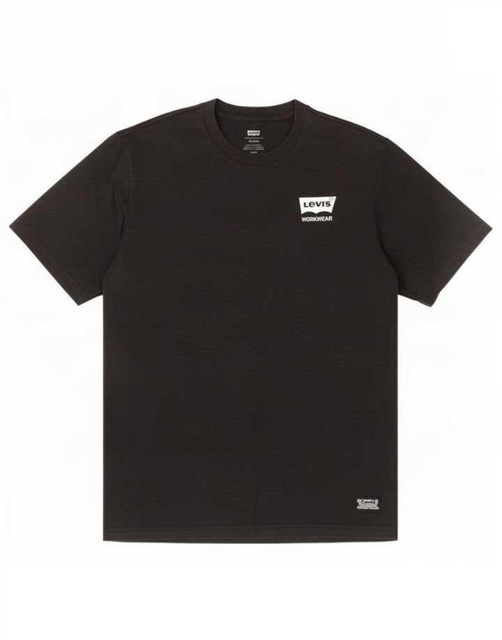Levi's Herren Relaxed T-Shirt Top Small Schwarz Baumwolle