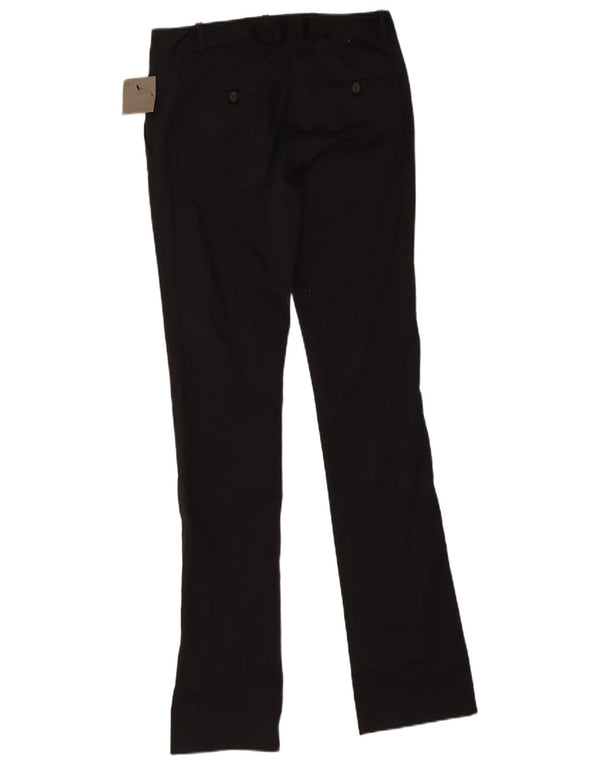Zara Slim Chino-Hose für Damen, EU 36, XS, B26, L33, schwarze Baumwolle