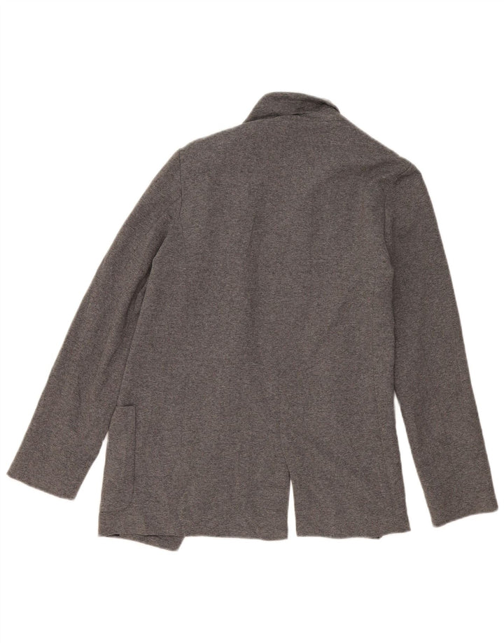 Zara Damen offene übergroße Blazerjacke UK 6 XS Graue Viskose