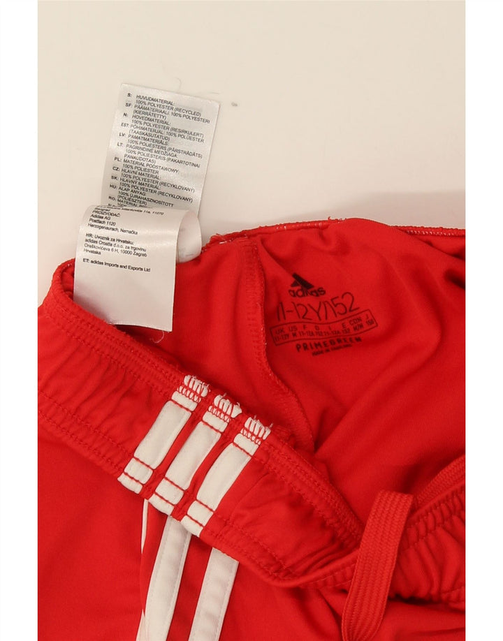 Adidas Jungen Aeroready Sportshorts 11–12 Jahre, rotes Polyester