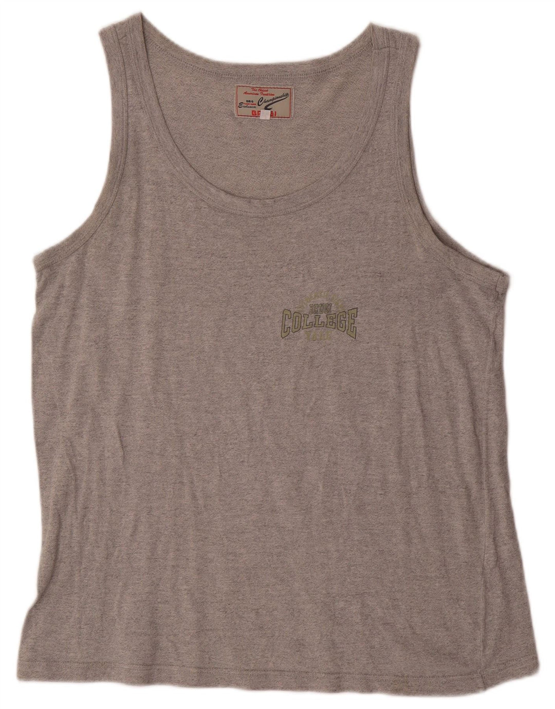 Brugi Herren-Trägershirt, groß, graue Baumwolle