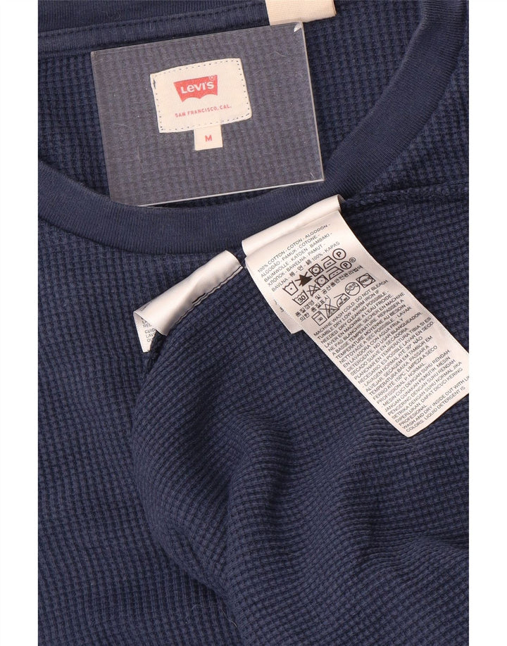 Levi's Herren-Oberteil aus Baumwolle, langärmelig, mittelgroß, Marineblau