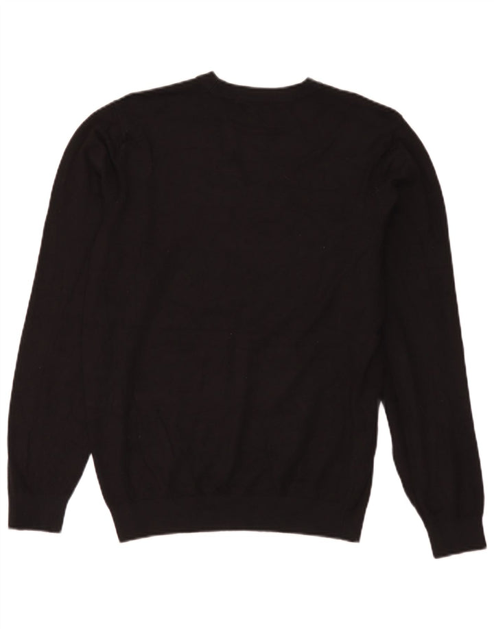Zara Damen-Pullover mit Rundhalsausschnitt, Gr. 14, mittlere schwarze Viskose
