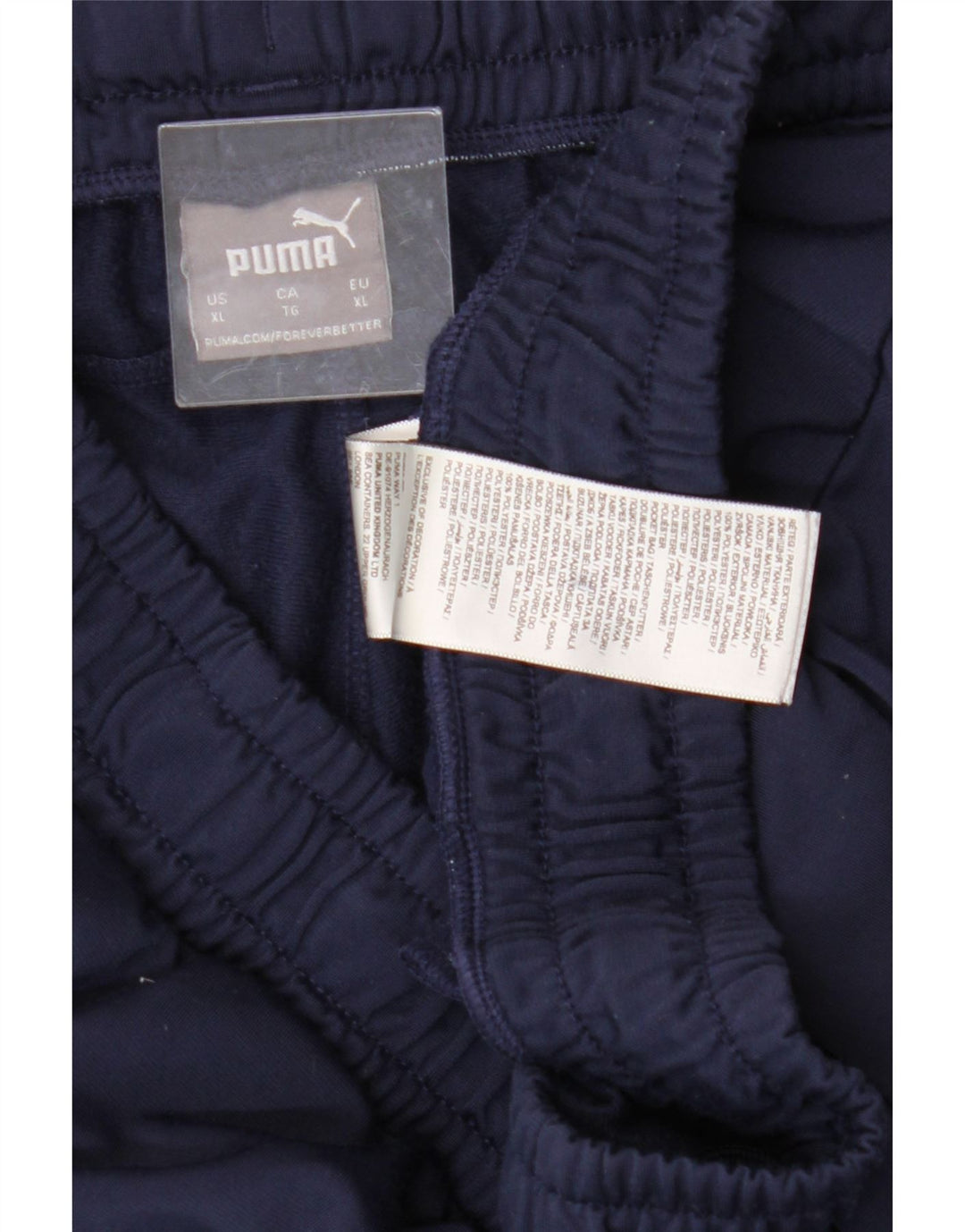 PUMA Mens Tracksuit Trousers Joggers XL  Navy Blue Polyester Vintage Puma and Second-Hand Puma from Messina Hembry 