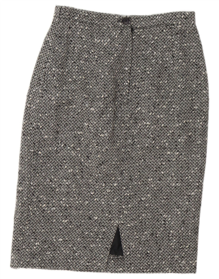 Schickes 2-teiliges Rock-Set mit 3 Knöpfen für Damen IT 42 Medium W28 Grau meliert