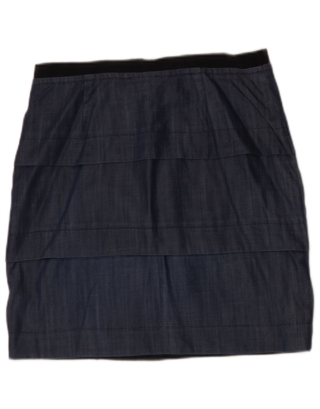 Max&Co. Damen-Schößchenrock, Größe L, W32, Marineblau, Viskose