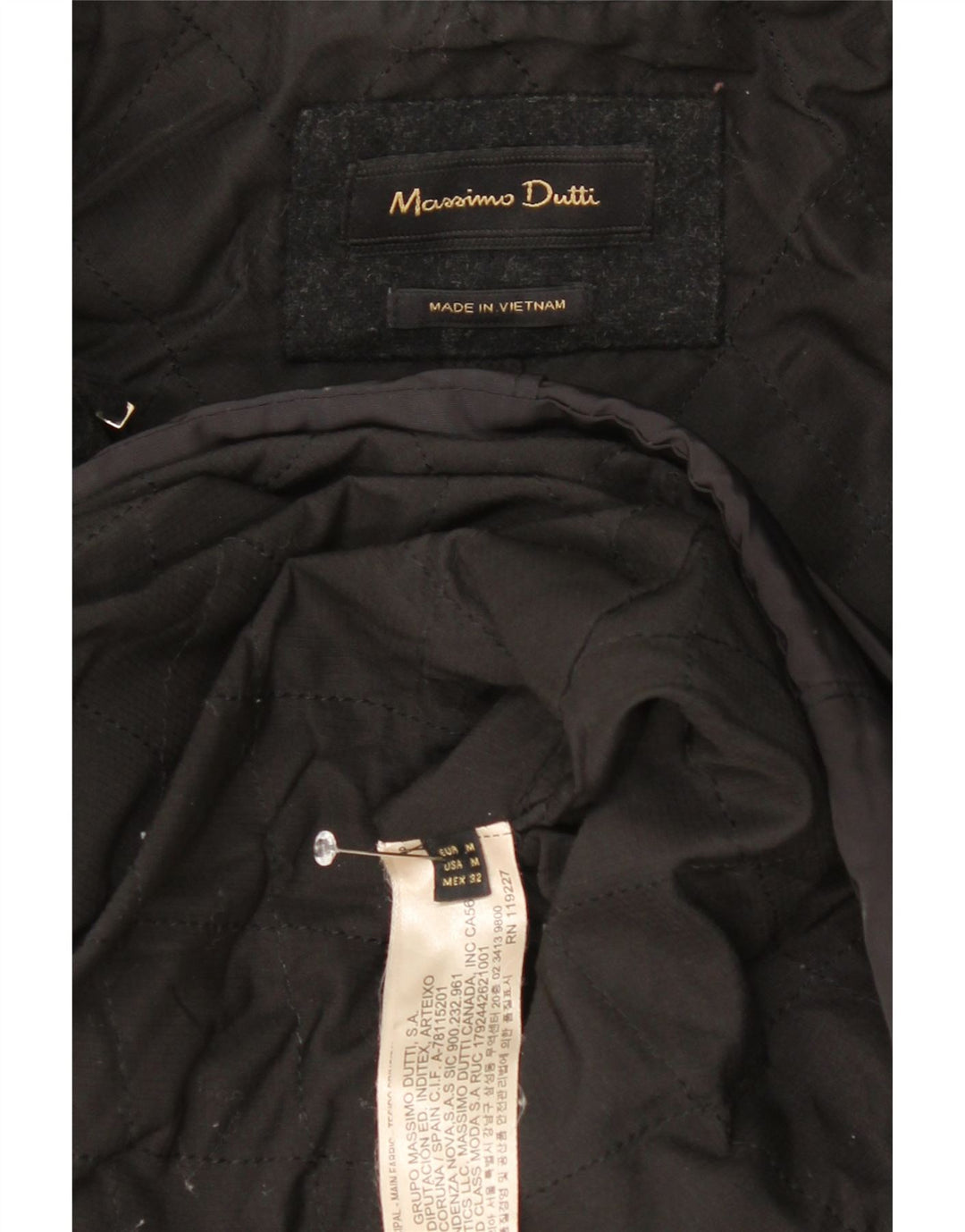 Massimo Dutti Damen-Windbreaker-Mantel, UK 14, mittleres Marineblau, Farbblock