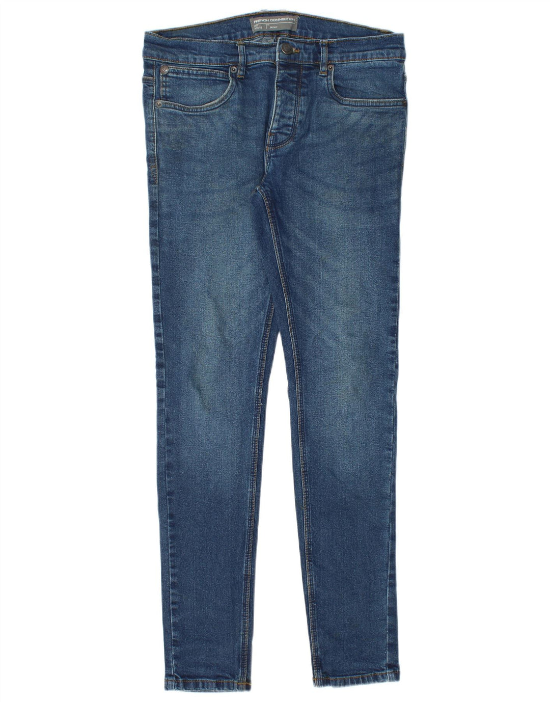 French Connection Damen Skinny Jeans W30 L32 Blaue Baumwolle